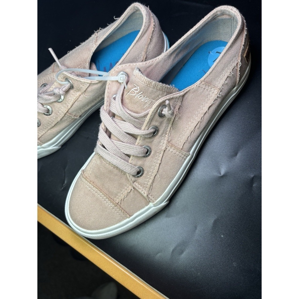 Blowfish Malibu Women's 7.5 Canvas Sneakers Casual Comfort Shoes Mauve Pink - Picture 3 of 5